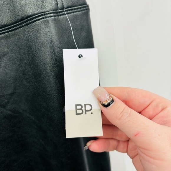 BP. Faux Leather Leggings Stretch High Waisted Pleather Pants - Picture 4 of 8